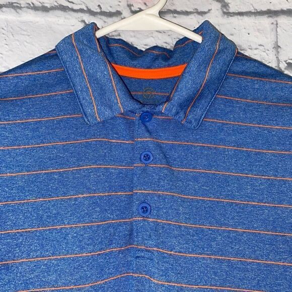 Champion dri fit 3 button short sleeve stripe polo youth boys sz XL 16/18 - Picture 4 of 6